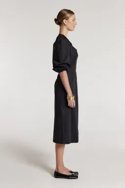 Perri Cutten Eloise Midi Dress Black Size AU 12 for rent on The Volte - image 3