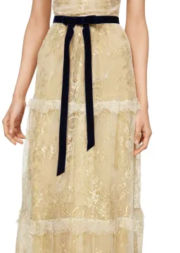 Annie's Ibiza Pip Dress Yellow Metallic Size S/AU 8 for rent on The Volte - image 4