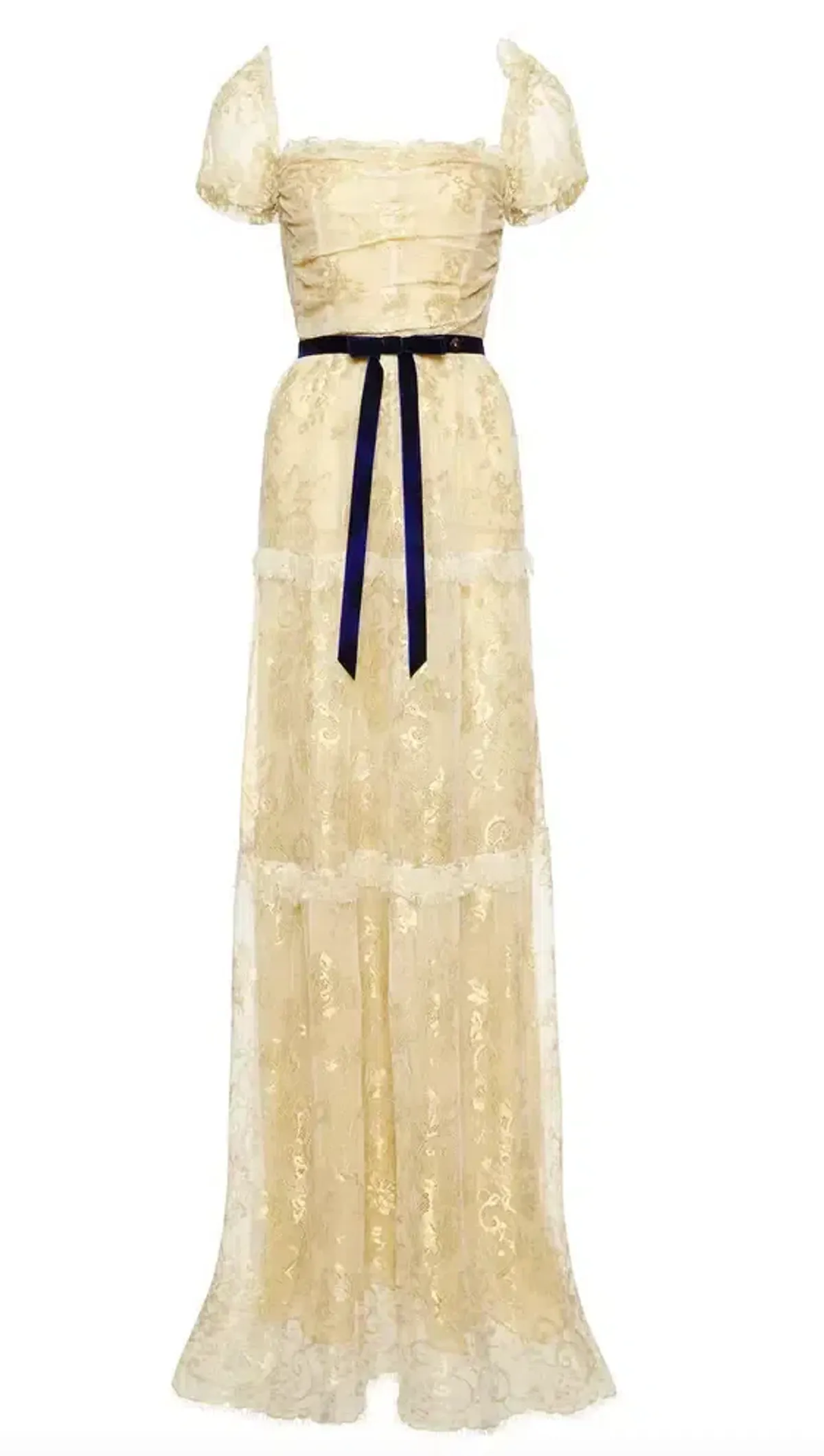 Annie's Ibiza Pip Dress Yellow Metallic Size S/AU 8 - Image 6