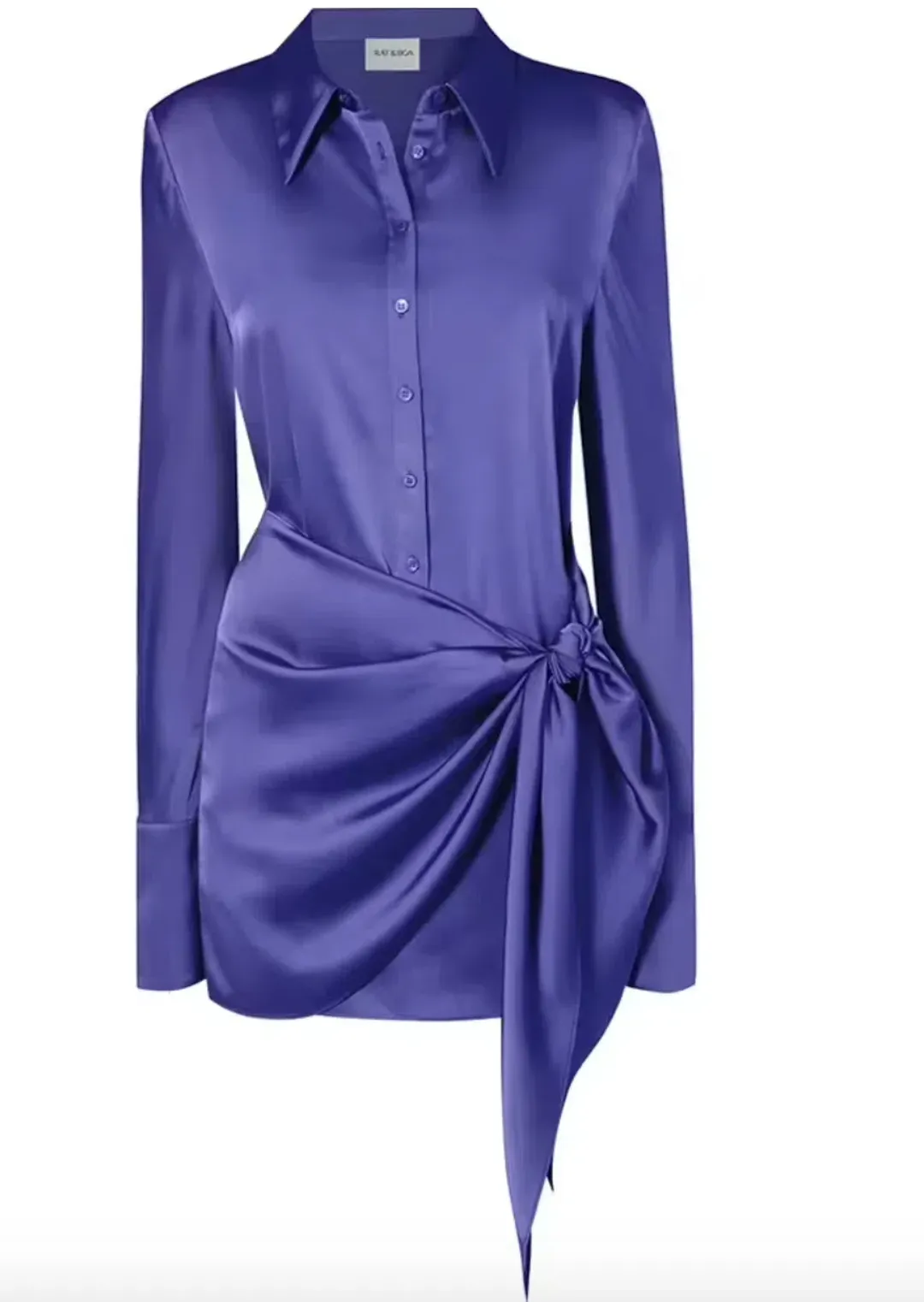 Rat & Boa Alanis Shirt Dress Purple Size AU 8 for rent on The Volte - main image