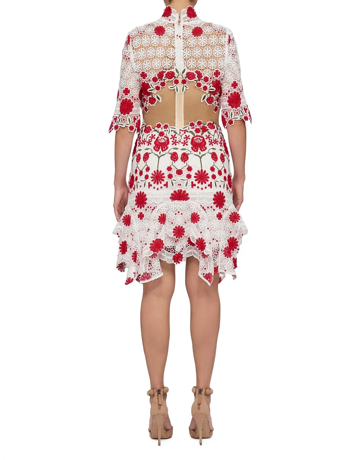Thurley Lace English Rose Dress Print Size 8 - Image 3