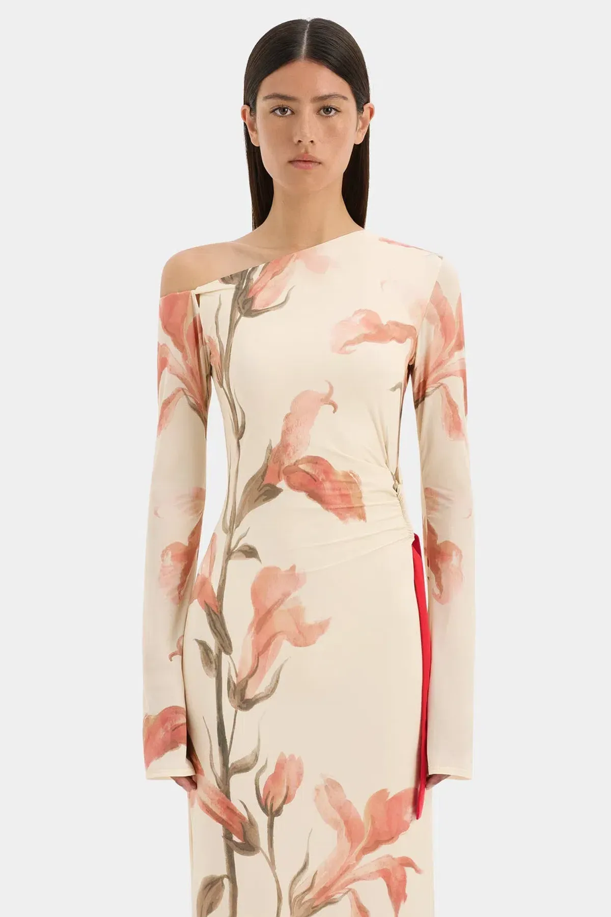 Sir The Label Hana Tie Maxi Dress Cream Size 8 - Image 3
