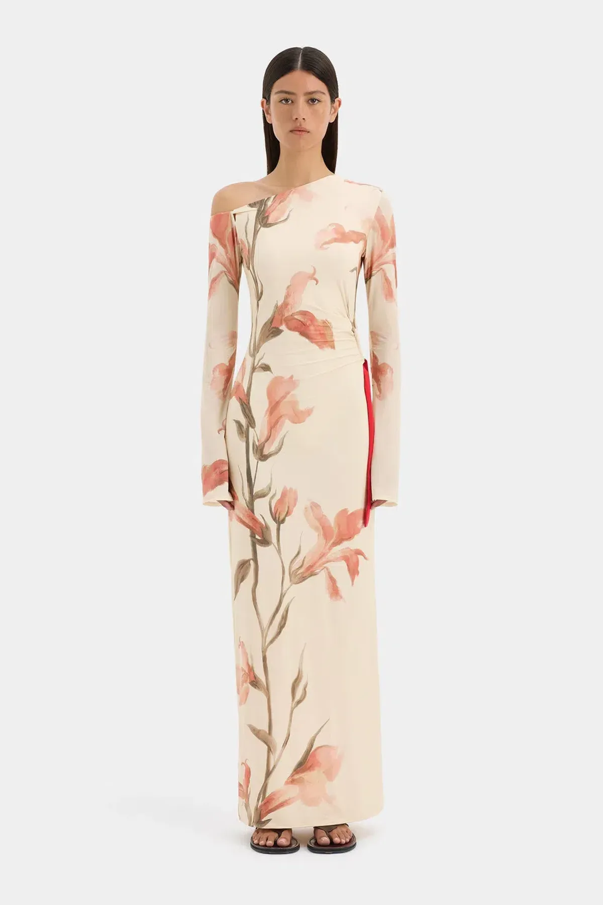 Sir The Label Hana Tie Maxi Dress Cream Size 10 - Image 1