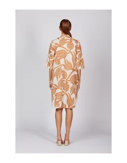 Adrift Lana Shift Midi Dress Print Size 14/L for rent on The Volte - image 5