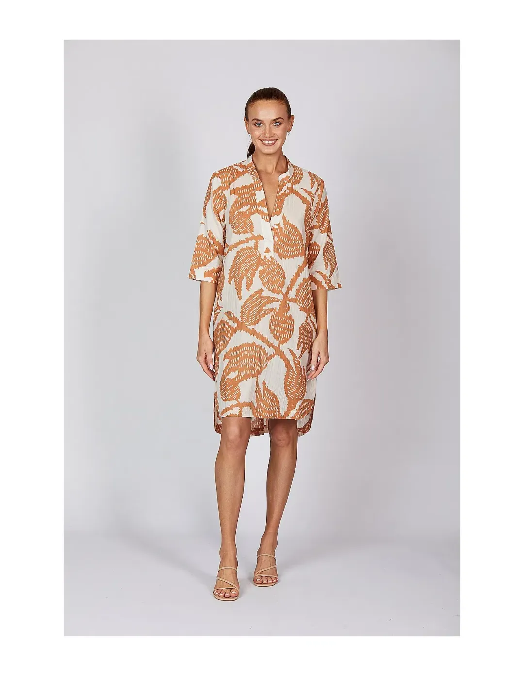 Adrift Lana Shift Midi Dress Print Size M / Size AU 12 for rent on The Volte - main image