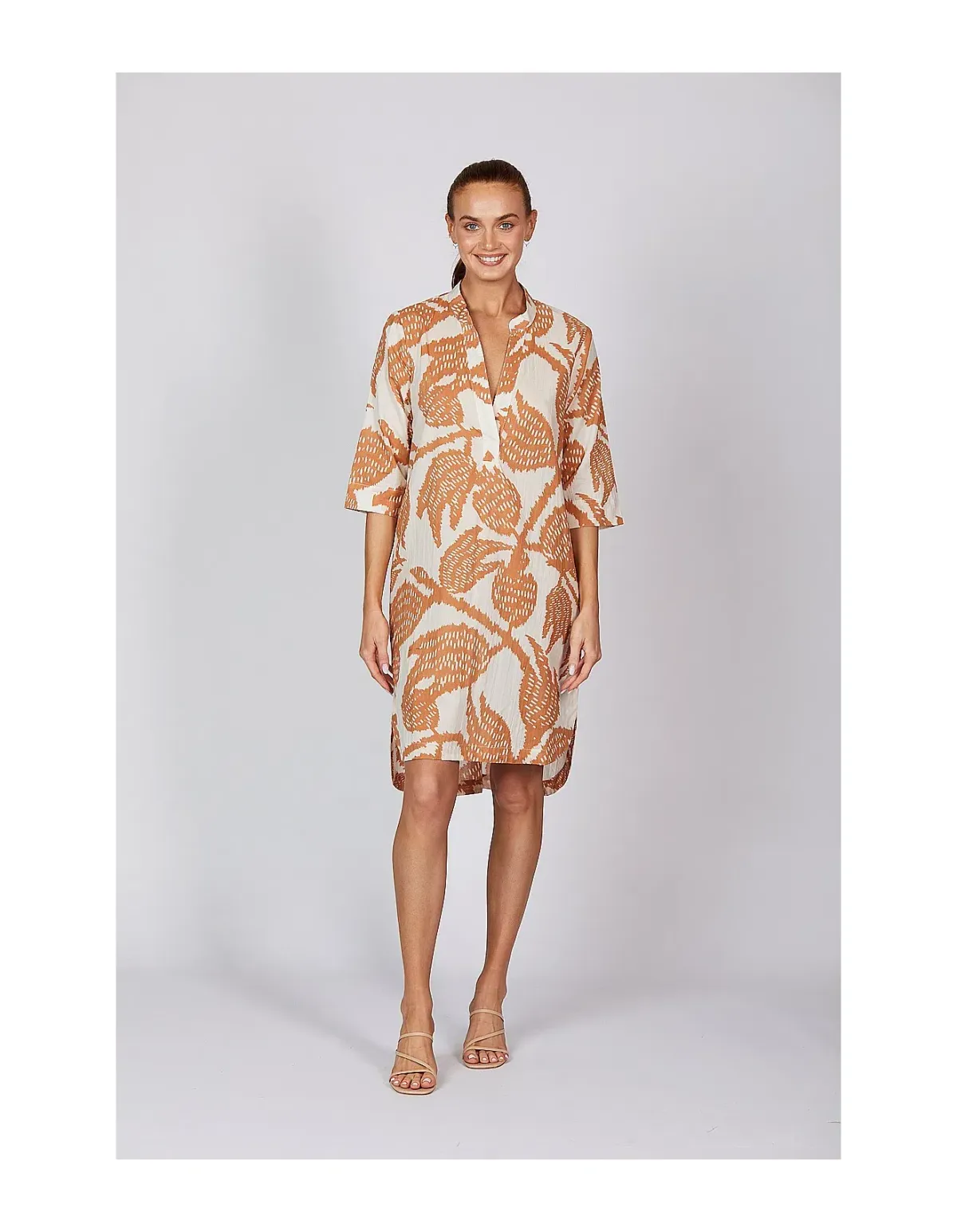 Adrift Lana Shift Midi Dress Print Size M / Size AU 12 - Image 1
