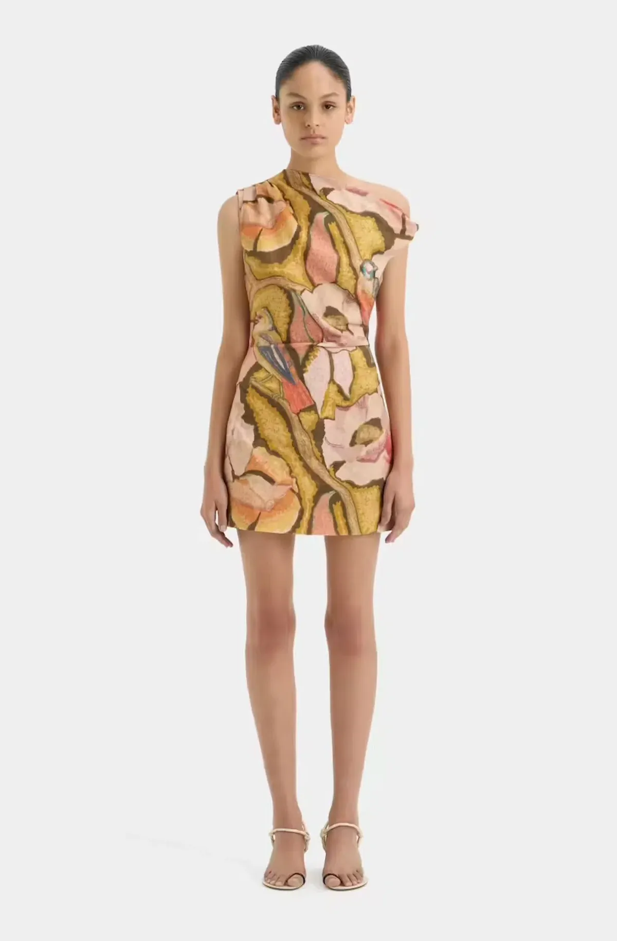 Sir the Label Talulah Knot Mini Dress Sanderling Floral Size 8 - Image 1