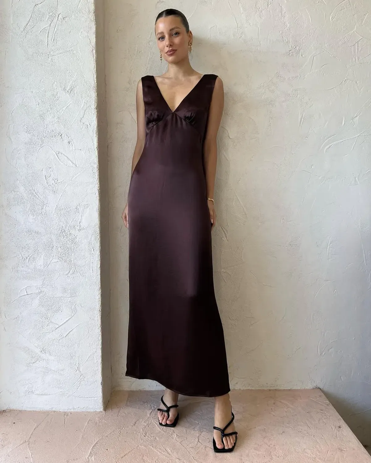 Anna Quan Isabelle Dress Brown Size 10 - Image 4