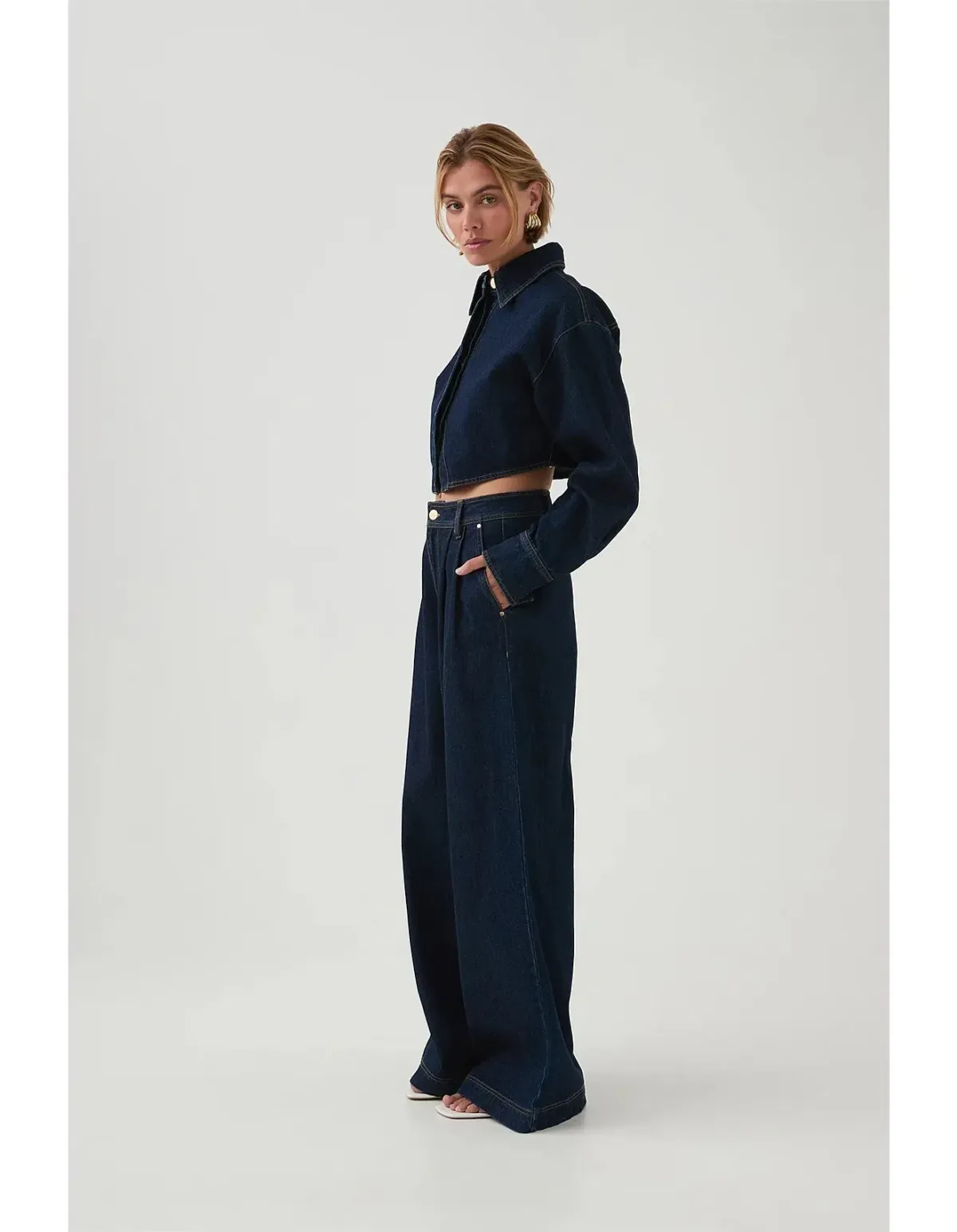 Aje Junee Tailored Denim Pants Size 10 - Image 2