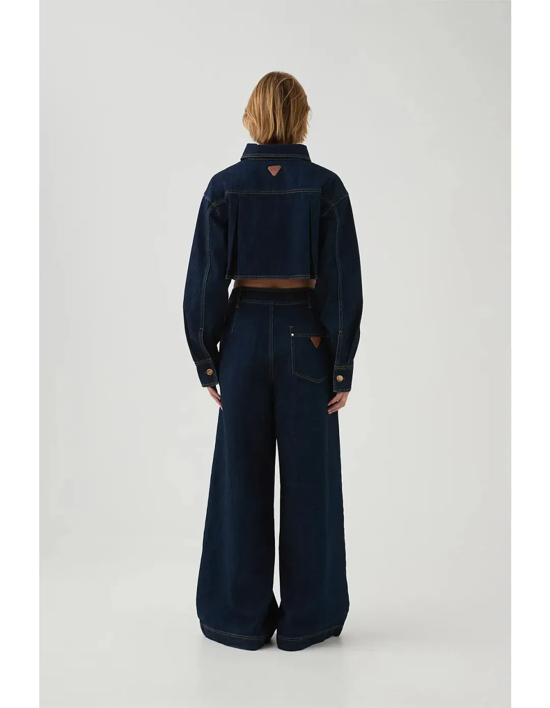 Aje Junee Tailored Denim Pants Size 10 for rent on The Volte - main image