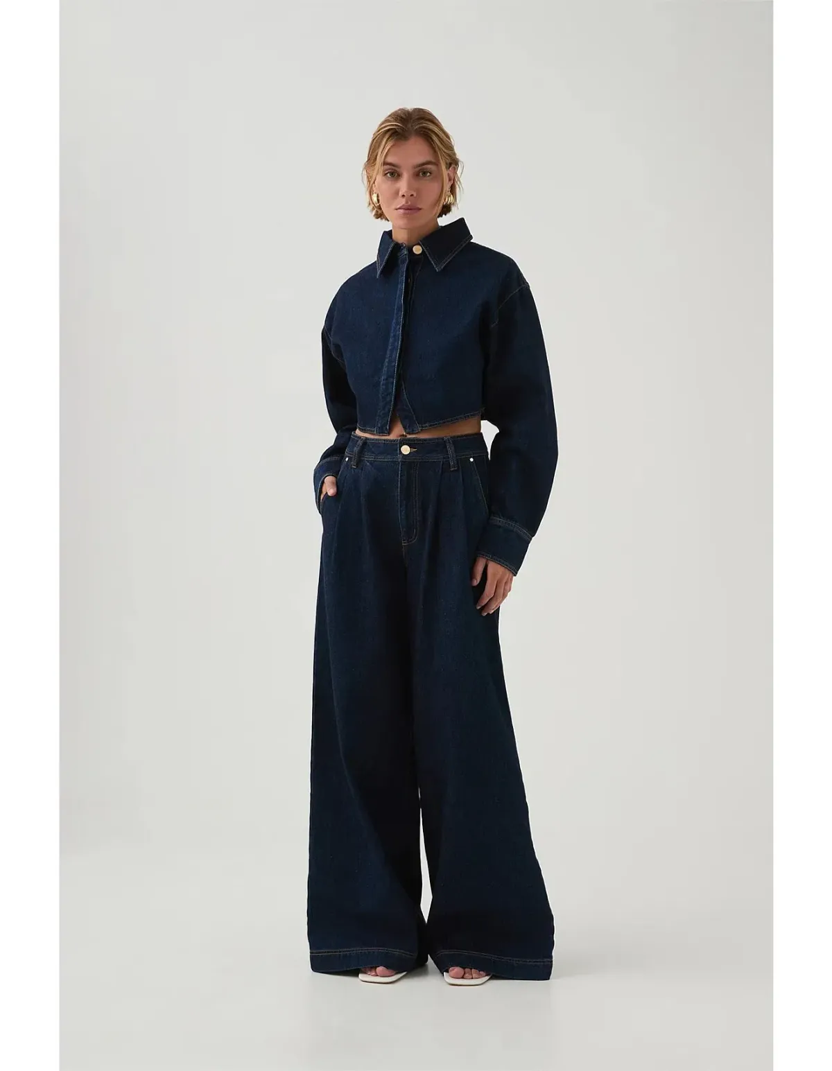 Aje Junee Tailored Denim Pants Size 10 - Image 1