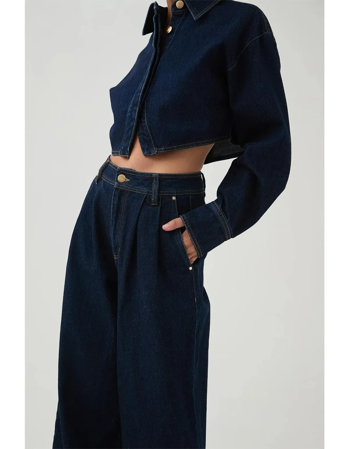 Aje Junee Tailored Denim Pants Size 10 - Image 4