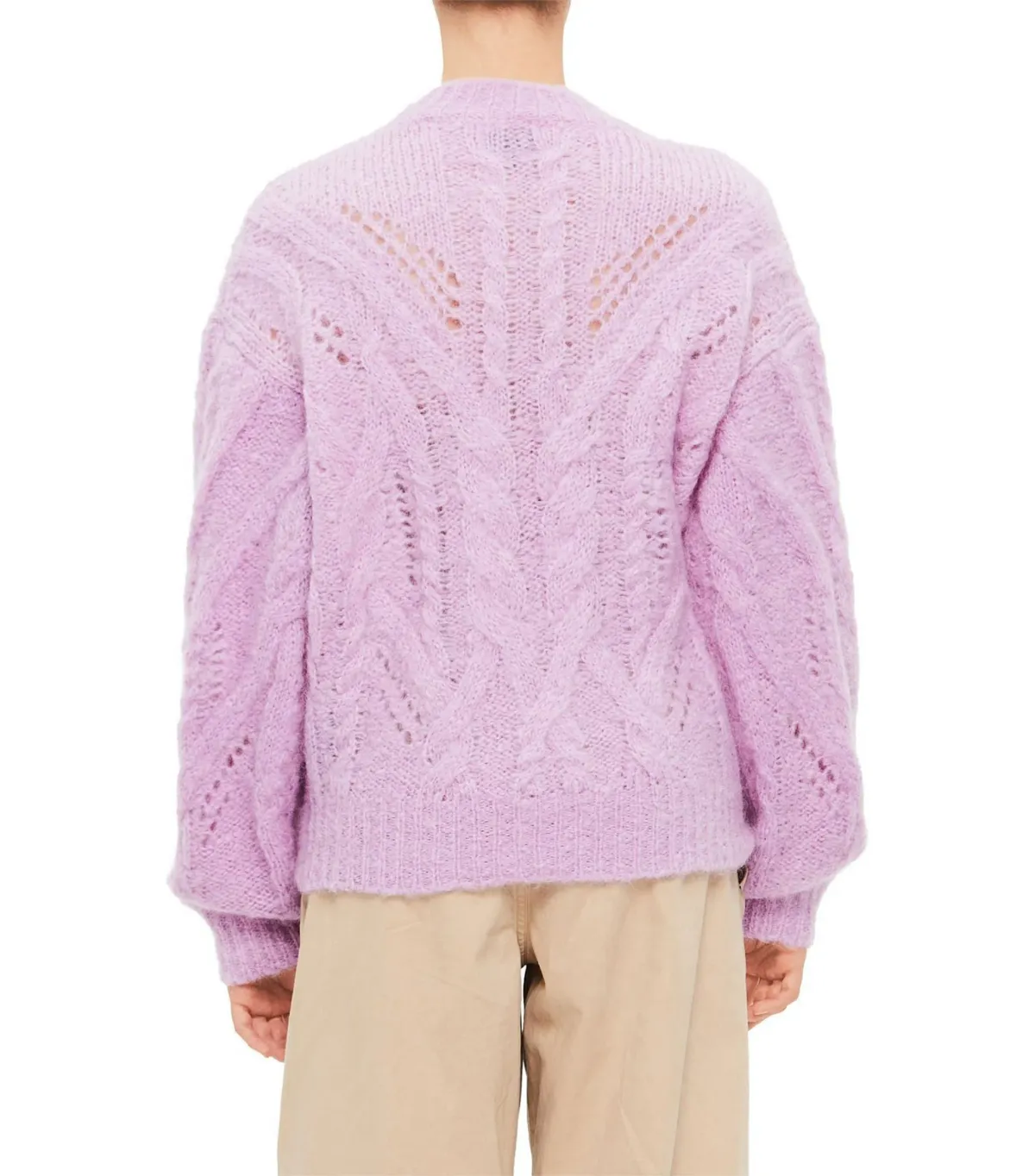 Isabel Marant Eline Chunky Knit Sweater Lilac Size 10/38 - Image 5