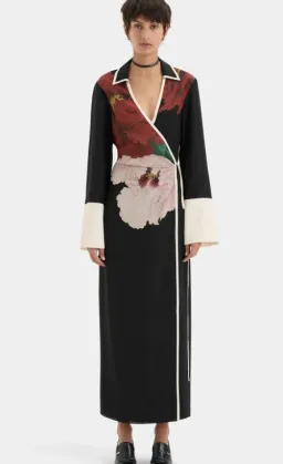 Sir The Label Florian Wrap Shirt Dress Floral Size 4/AU 14 for rent on The Volte - image 1