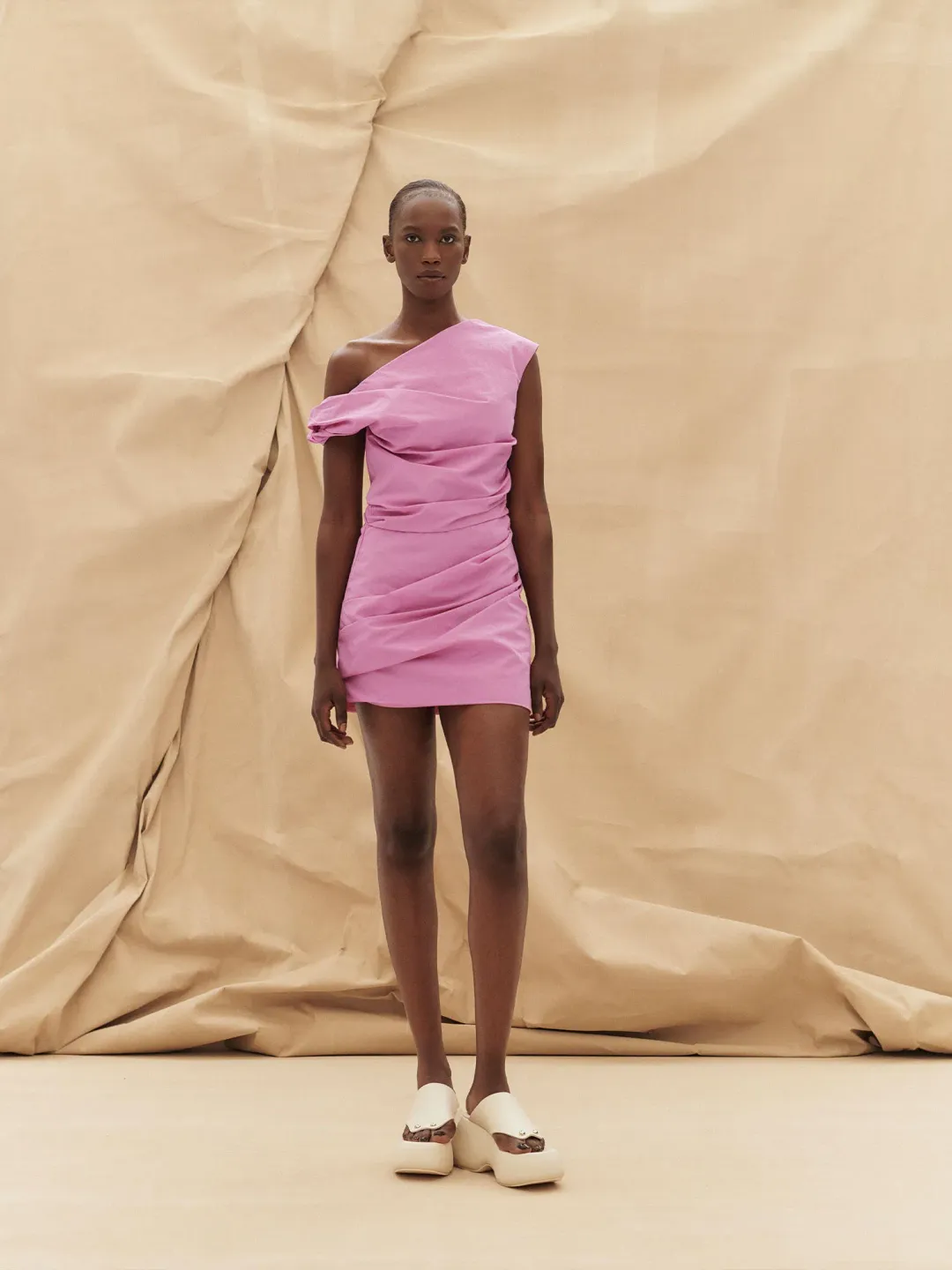 Paris Georgia Remmy Mini Dress in Barbie Pink Size 8 for rent on The Volte - main image