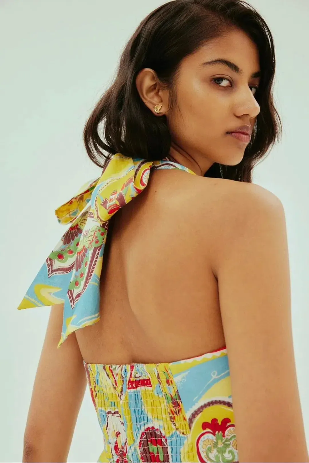 Alemais Emilio Midi Dress Print Size 10 for rent on The Volte - main image