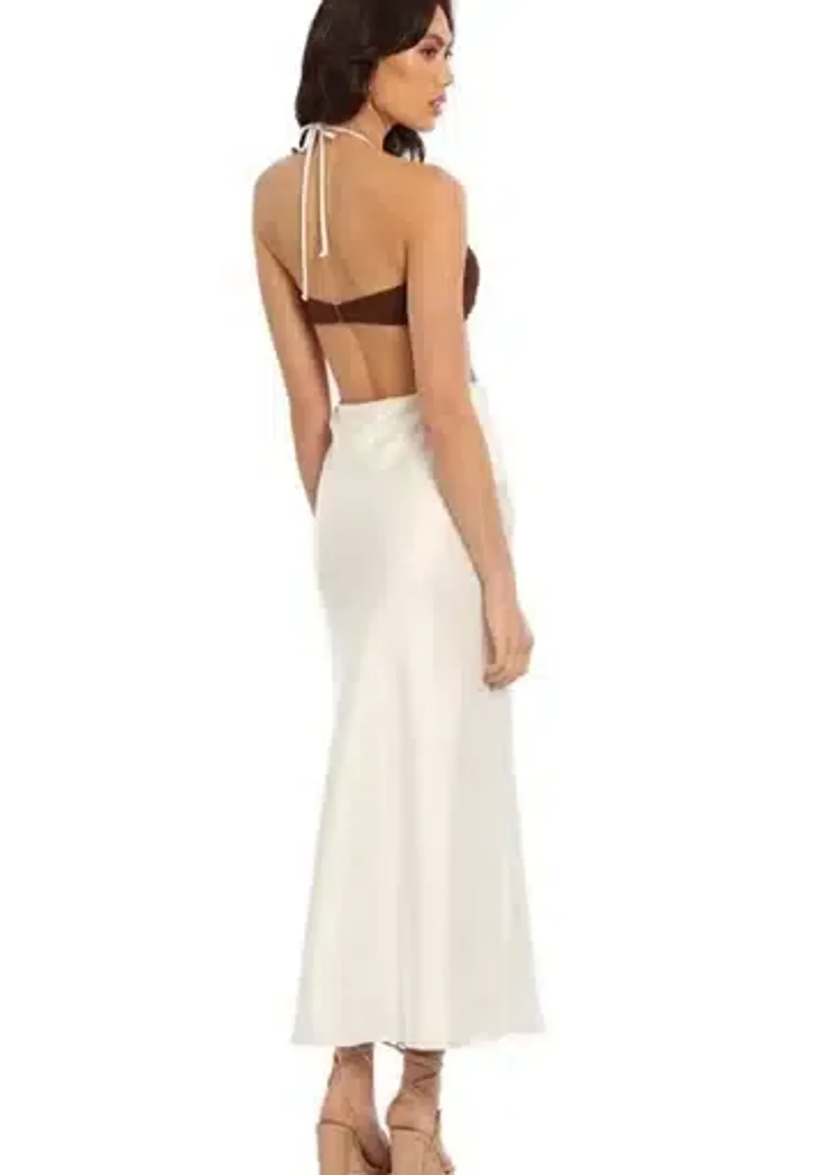 BEC & BRIDGE NADIA CUT OUT DRESS IVORY SIZE 8 - Image 2