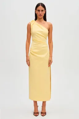 Misha Aubree Midi Dress Lemon Yellow Size 10/M for rent on The Volte - image 5