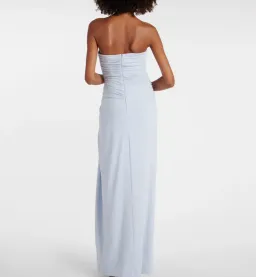 Simkhai Emma Jersey Gown Maxi Drress in Blue Haze Size US 0 for rent on The Volte - image 3