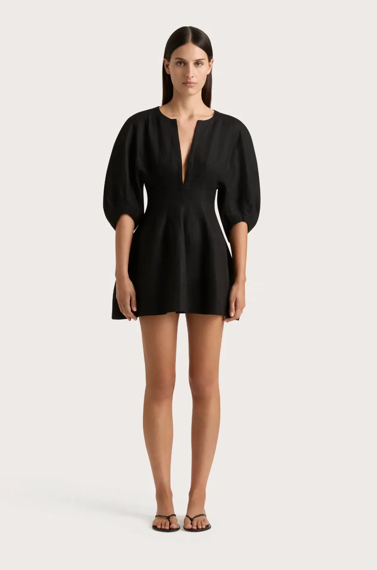 Faithfulll Soleil Mini Dress Black Size 8 - Image 2
