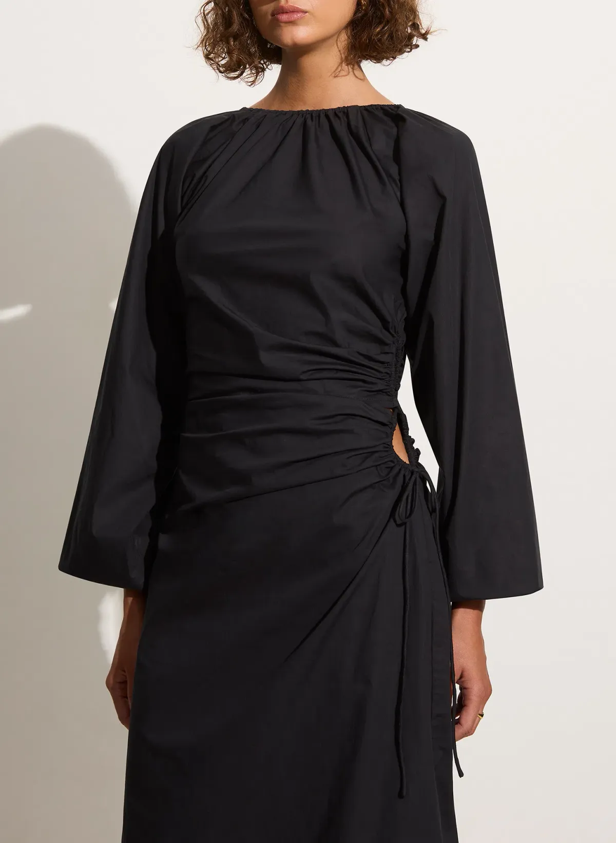 Faithfull The Brand De Deus Midi Dress Black Size AU 8 - Image 4