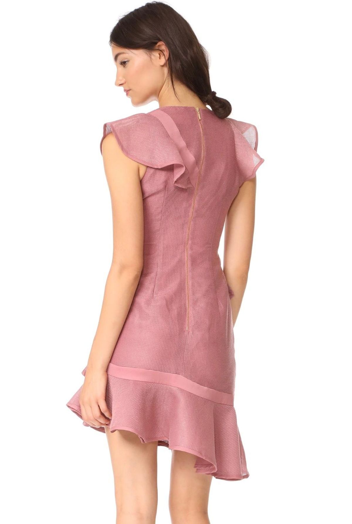 Keepsake Flashing Lights Mini Dress Pink Size 12 - Image 4