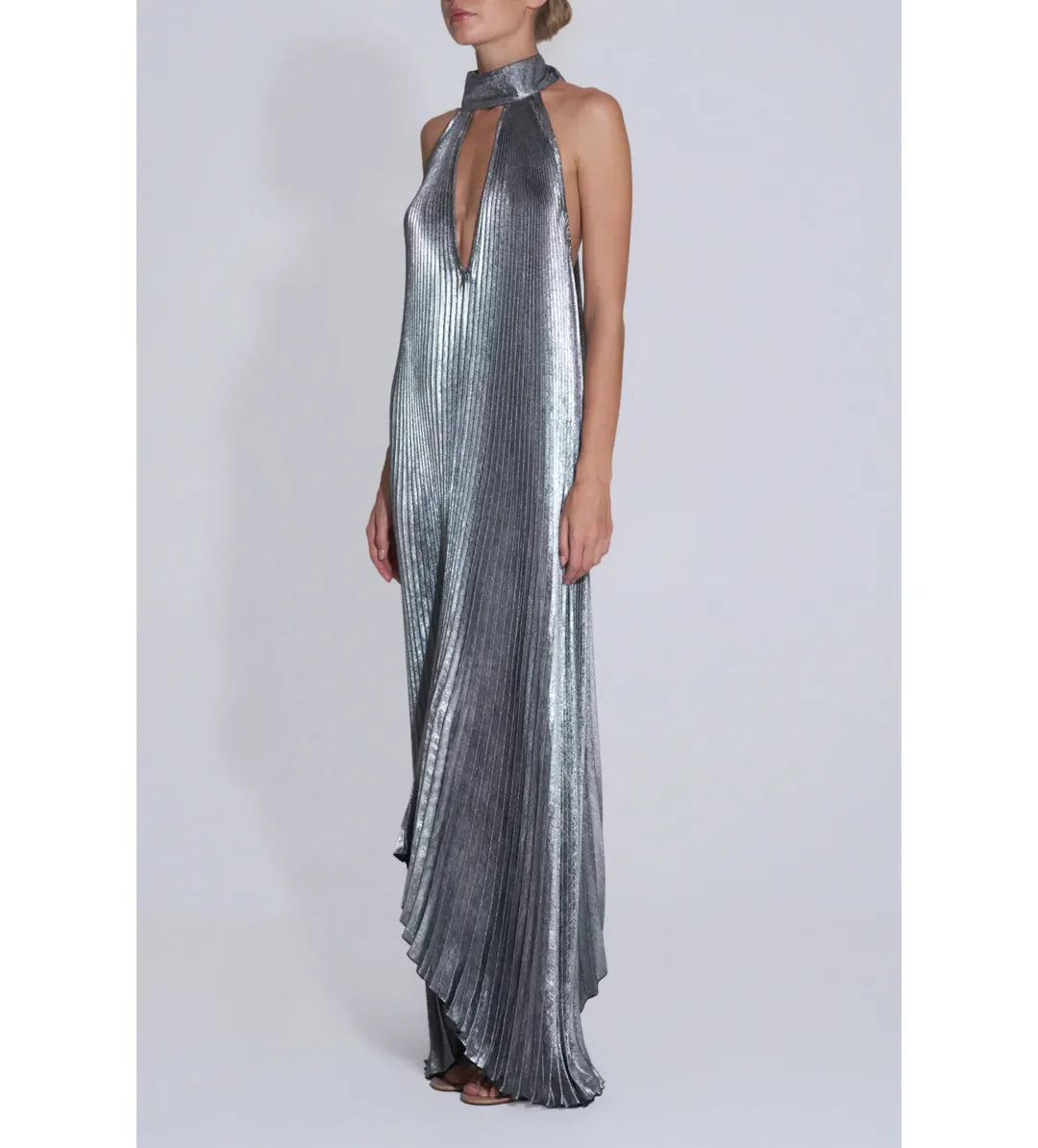 L'Idee Opera Gown Gunmetal Shimmer Size AU 8 for rent on The Volte - main image