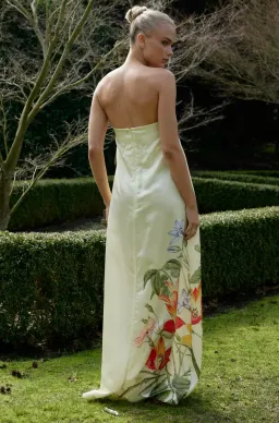 Aston Studio Lucie Dress in Buttermilk Fleur Size 10 for rent on The Volte - image 2