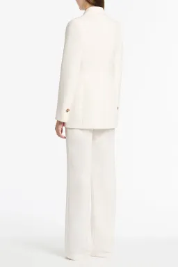 Carla Zampatti Florence Crepe Blazer White Size 12 for rent on The Volte - image 2
