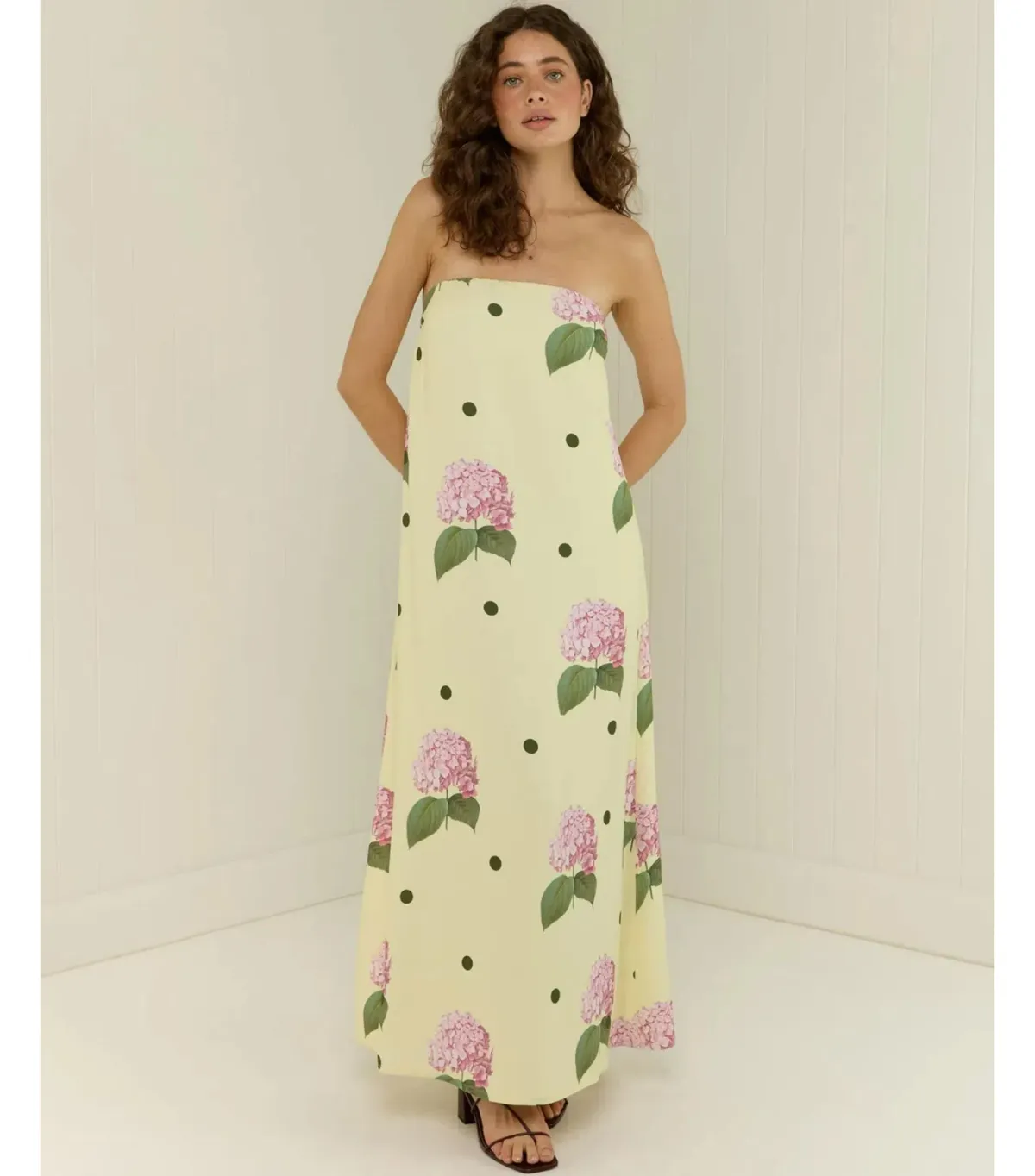 Palm Noosa Alessia Portofino Polka Dot Maxi Dress Print Size 8 - Image 1