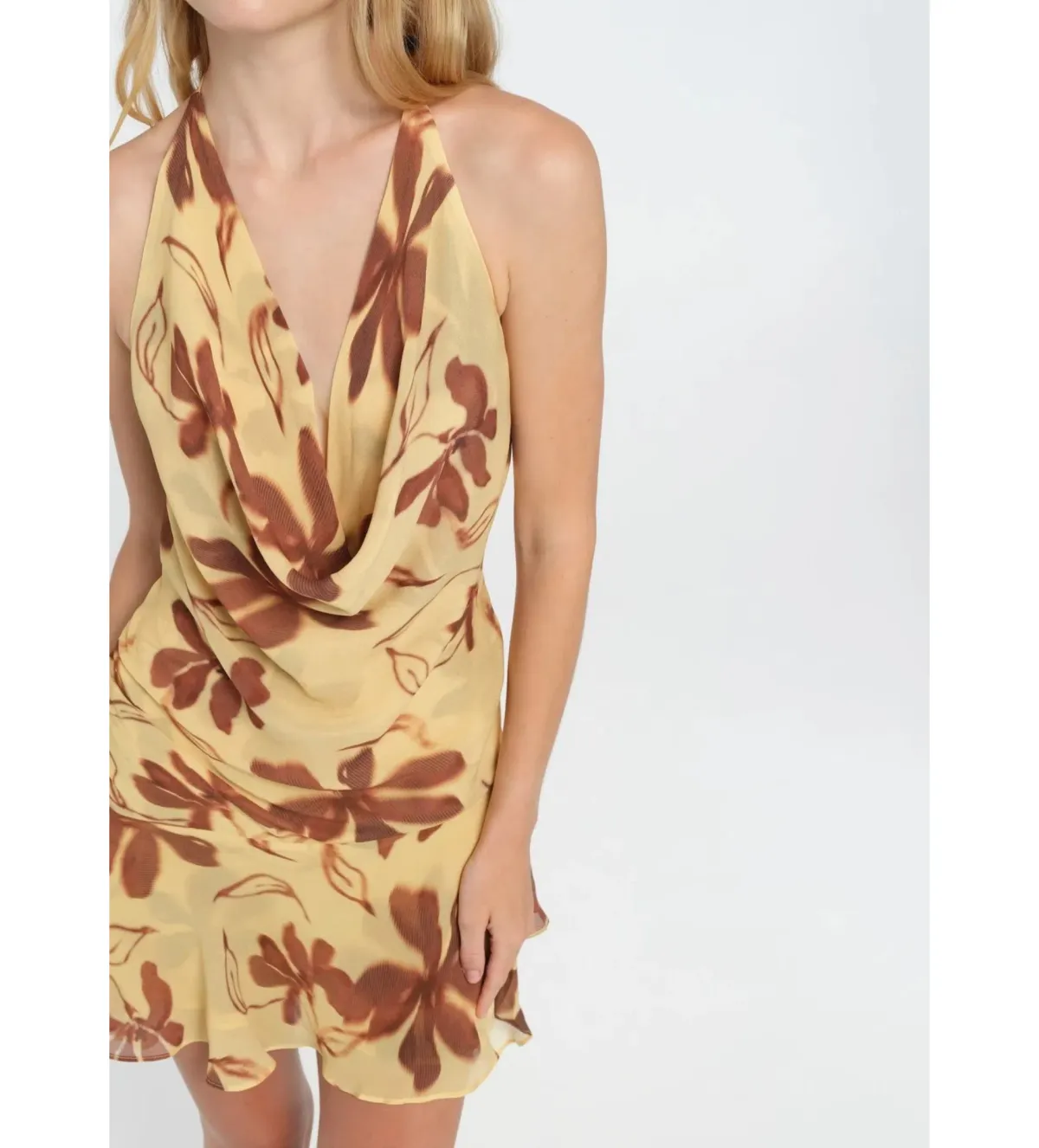 Benni Harlow Halter Dress Floral Size 10 - Image 5