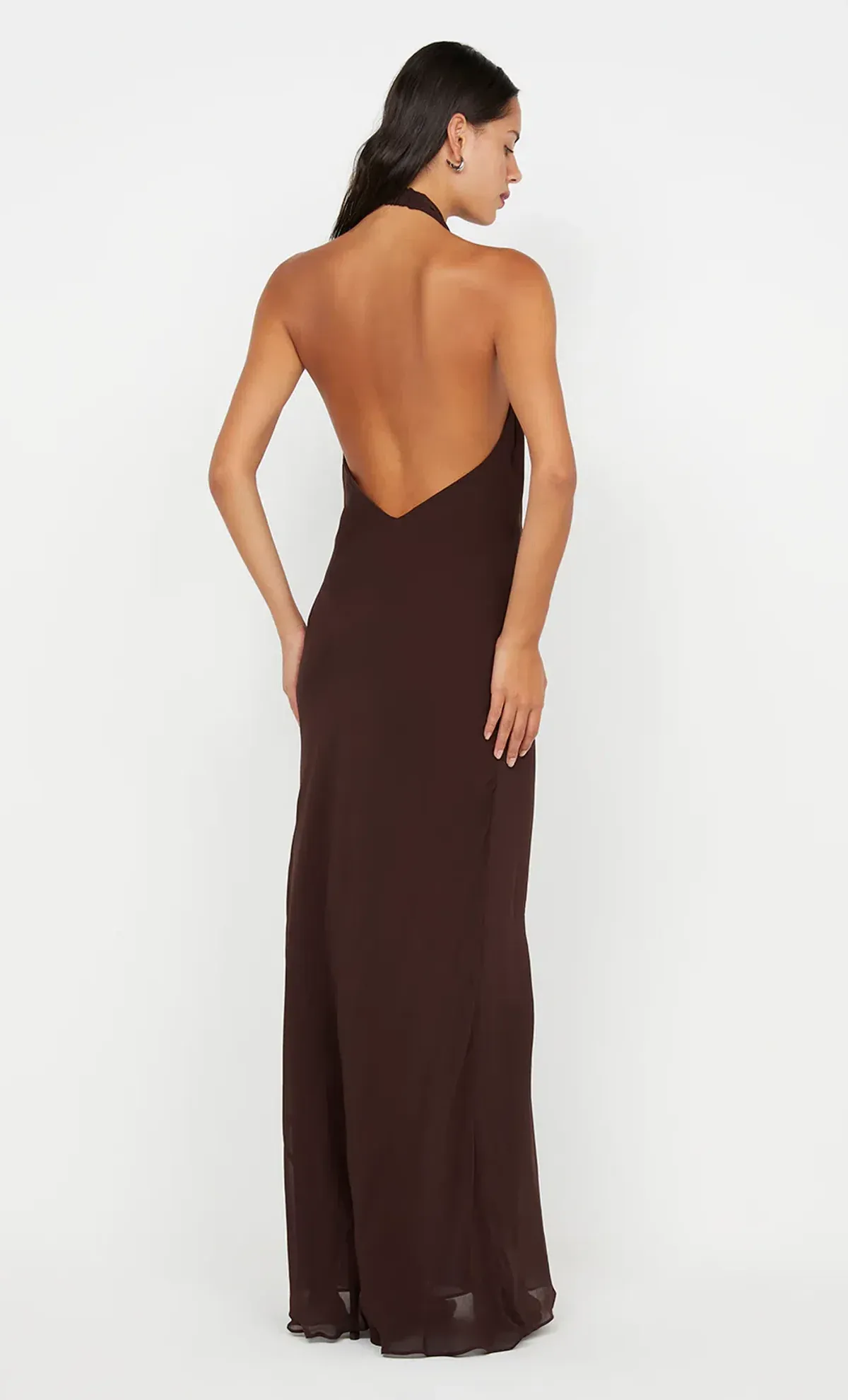 Bec & Bridge Soneva Wrap Dress Chocolate Brown Size 8 - Image 2