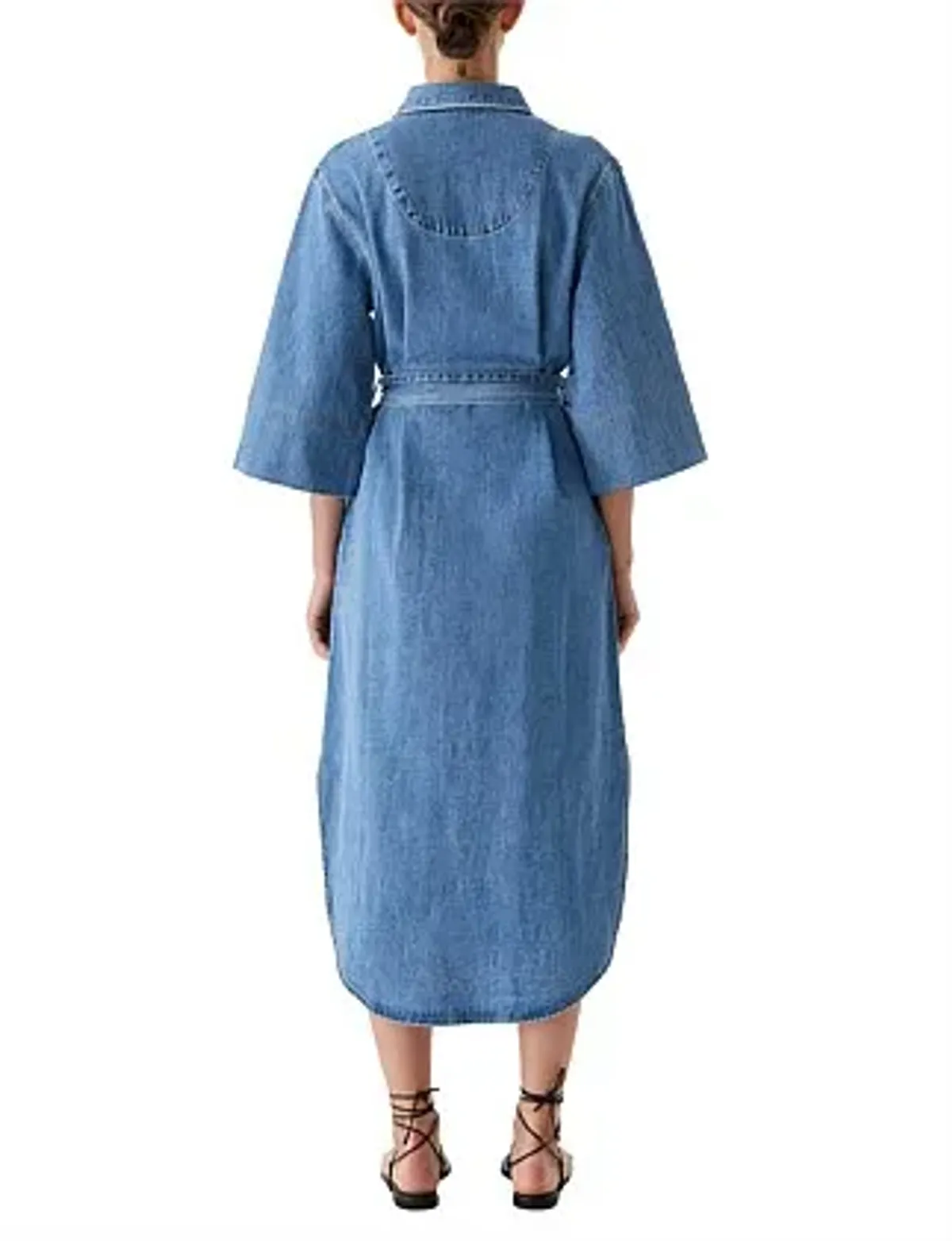 Morrison Fynn Denim Shirt Dress Size 10/2 - Image 3