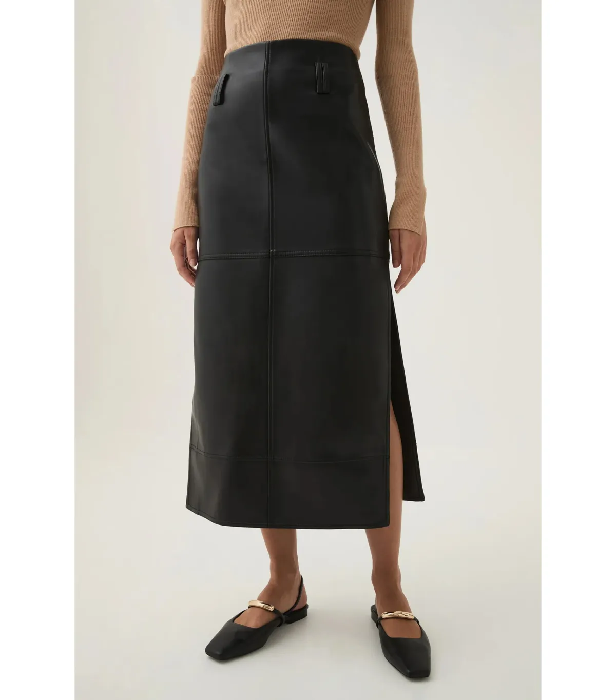Aje Aspect Midi Skirt Black Size AU 12 - Image 2