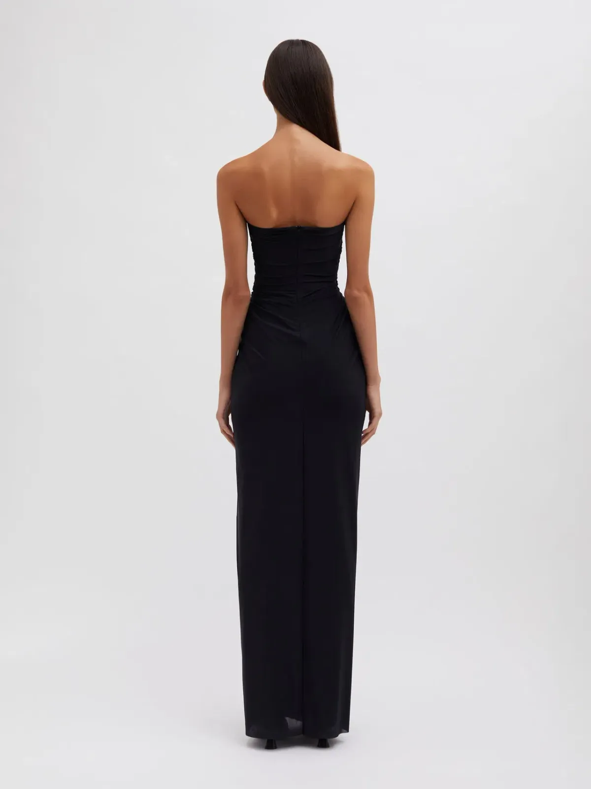 Christopher Esber Plunge Strapless Column Dress Black Size AU 6 - Image 2