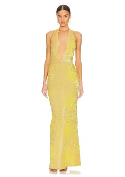 Natalie Rolt Delilah Gown Yellow Size 10 for rent on The Volte - image 1
