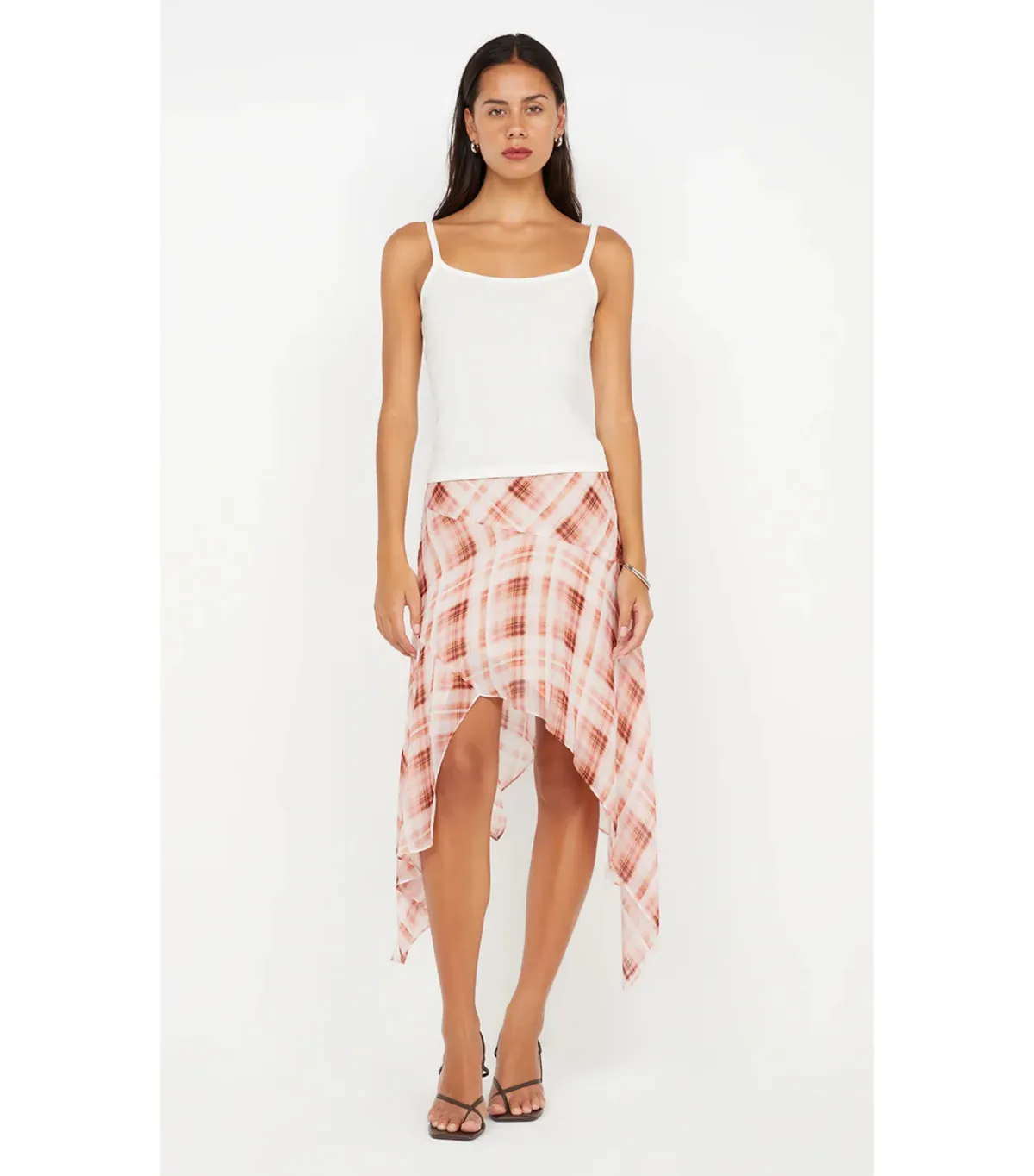 Bec & Bridge Lolita Asym Skirt in Check Size AU 10 - Image 1