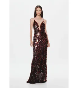MISHA The Sapphire Sequin Dress Fig Size 6/XS for rent on The Volte - image 2