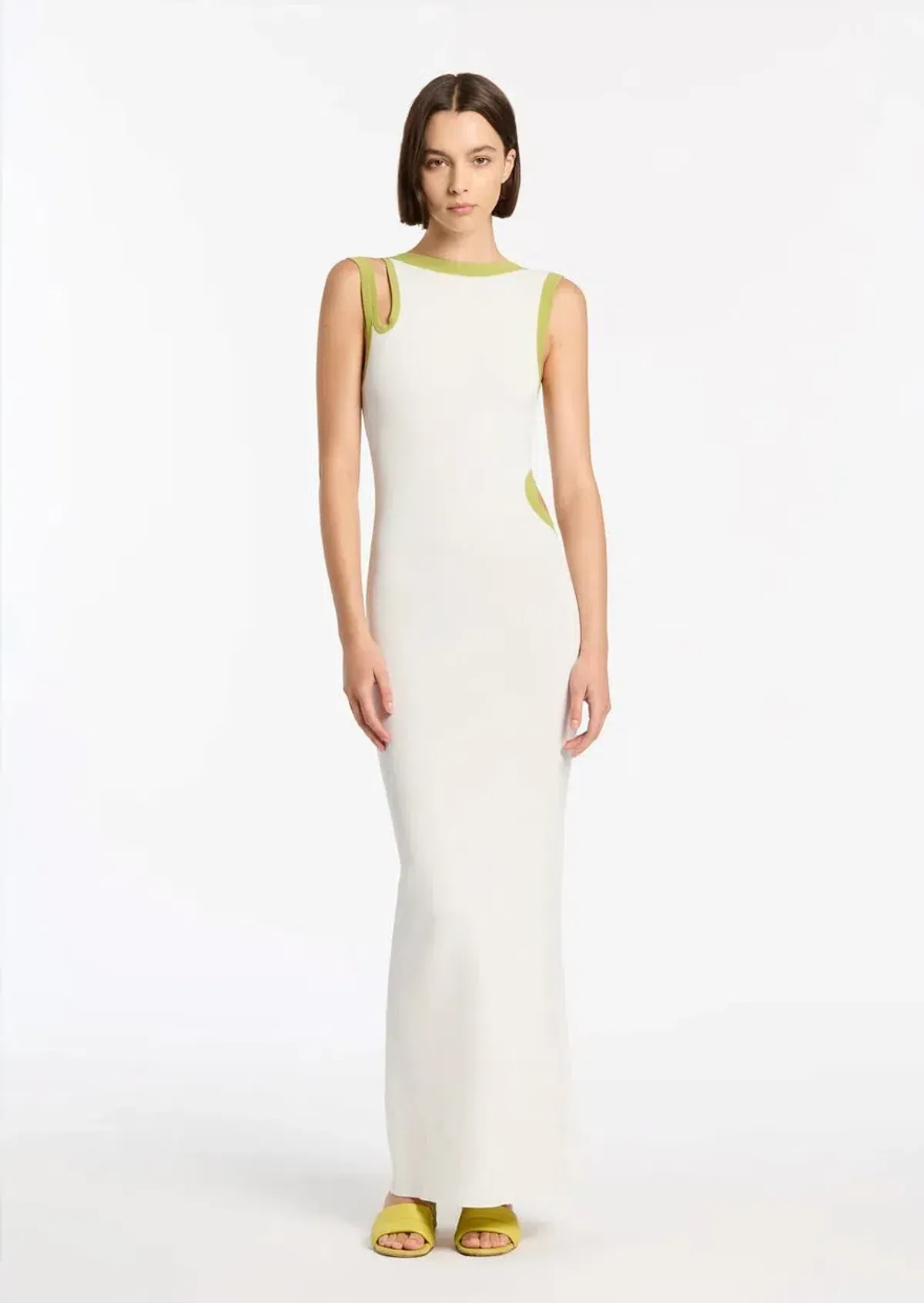 Sir The Label Evangelina Cut Out Maxi Dress White Size 8 - Image 1