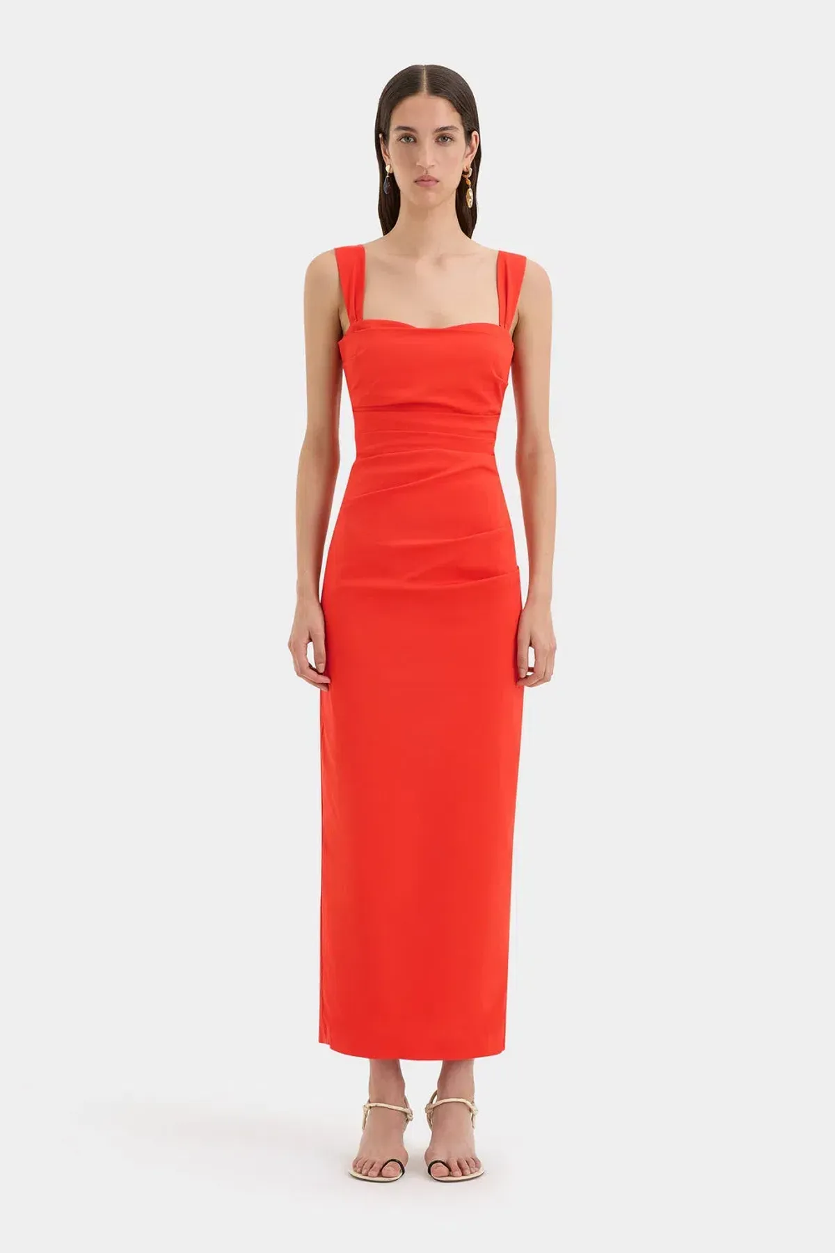Sir the Label Dahlia Balconette Gown Tangerine AU 12 for rent on The Volte - main image