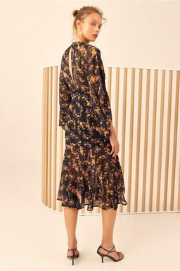 C/meo Collective Heartbreaker Dress Ink Botanical Size 14 for rent on The Volte - image 2