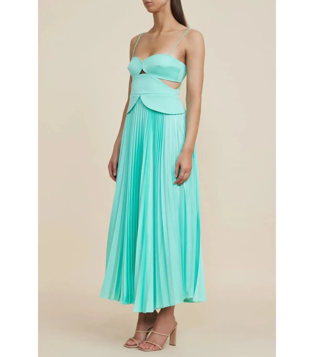 Acler Atholton Midi Dress in Arctic Mint Size AU 10 - Image 3