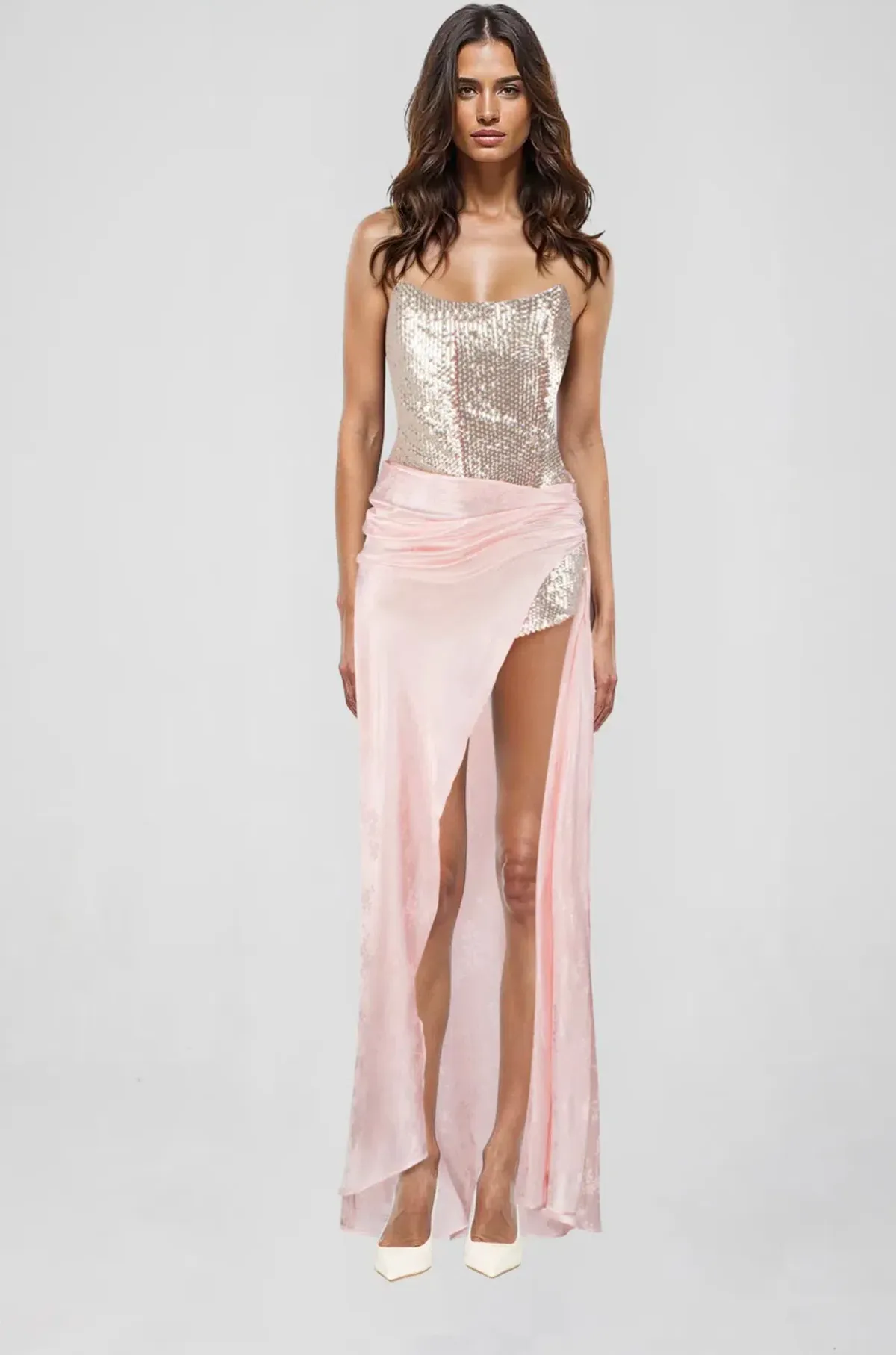 Atoir Clara Maxi Gown in Vintage Pink Size AU 12 - Image 1
