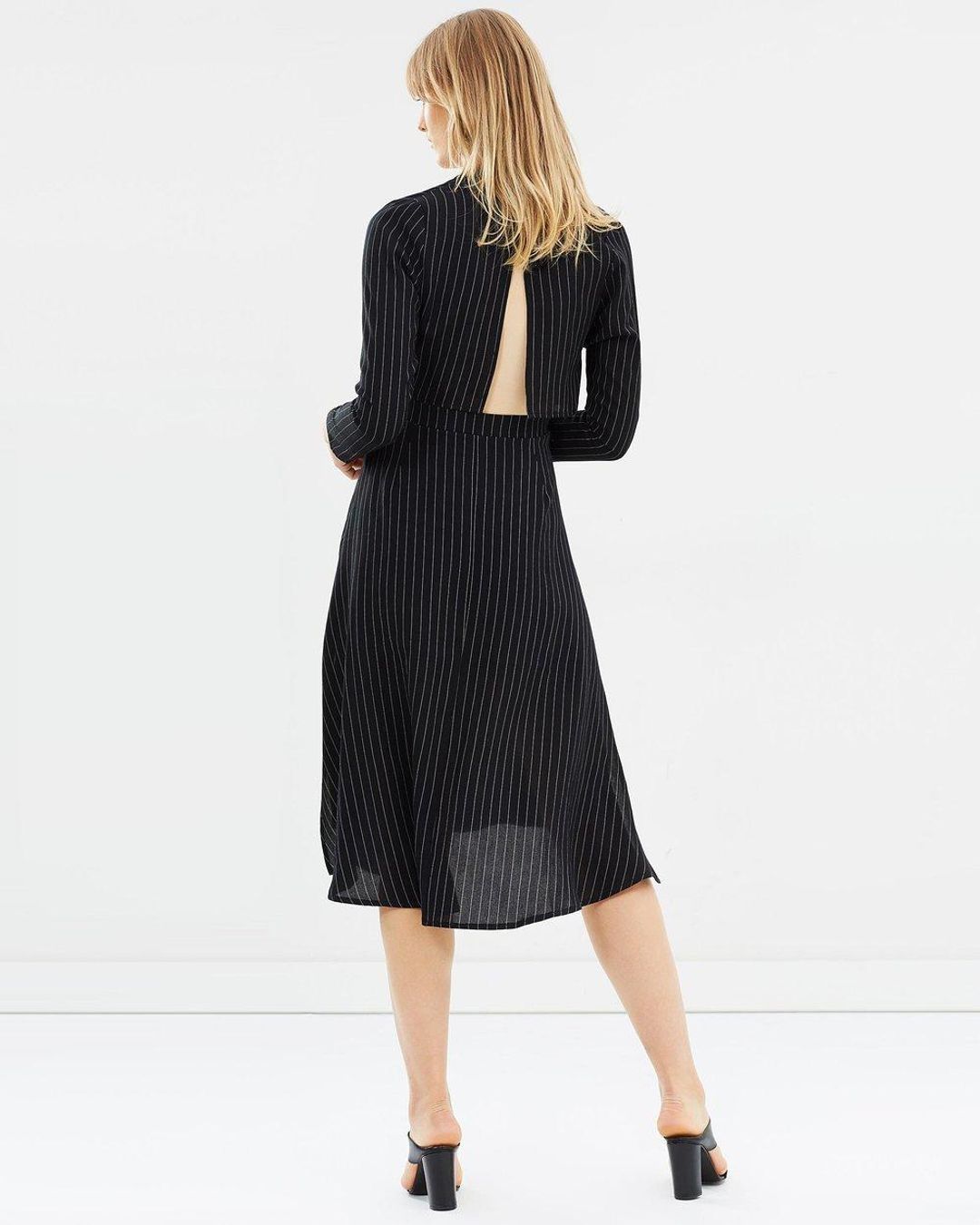 PFEIFFER Verona Wrap Dress Black Size 12 for rent on The Volte - main image