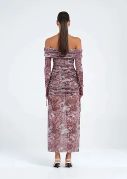 Benni Blaire Midi Dress Antique Fleur Size AU 8 for rent on The Volte - image 2