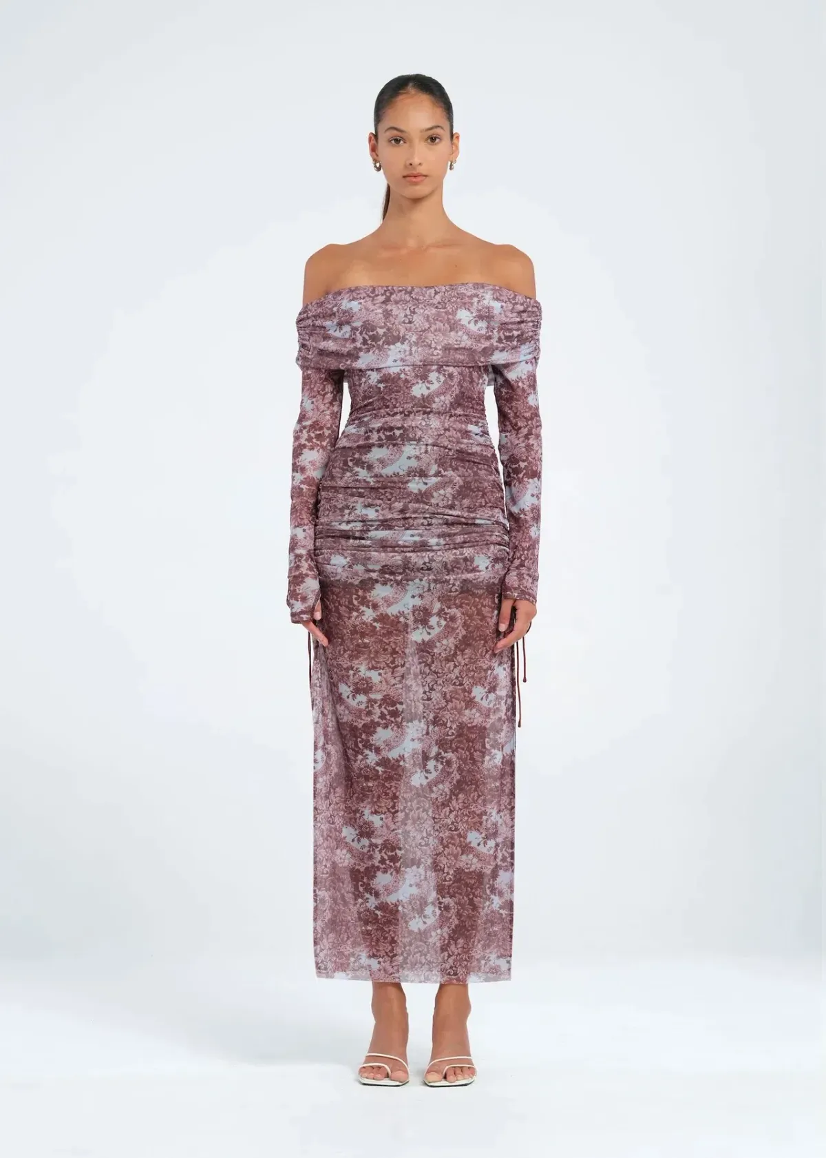 Benni Blaire Midi Dress Antique Fleur Size AU 8 for rent on The Volte - main image