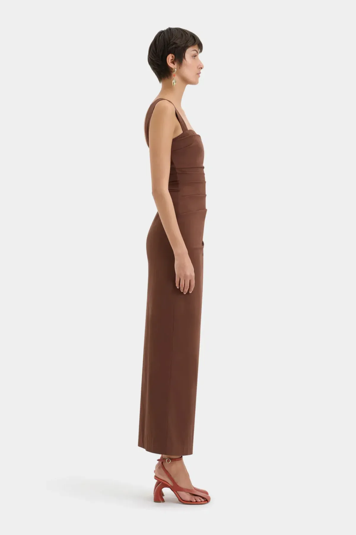 Sir The Label Dahlia Balconette Gown in Chocolate Size 2 / AU Size 10 - Image 2