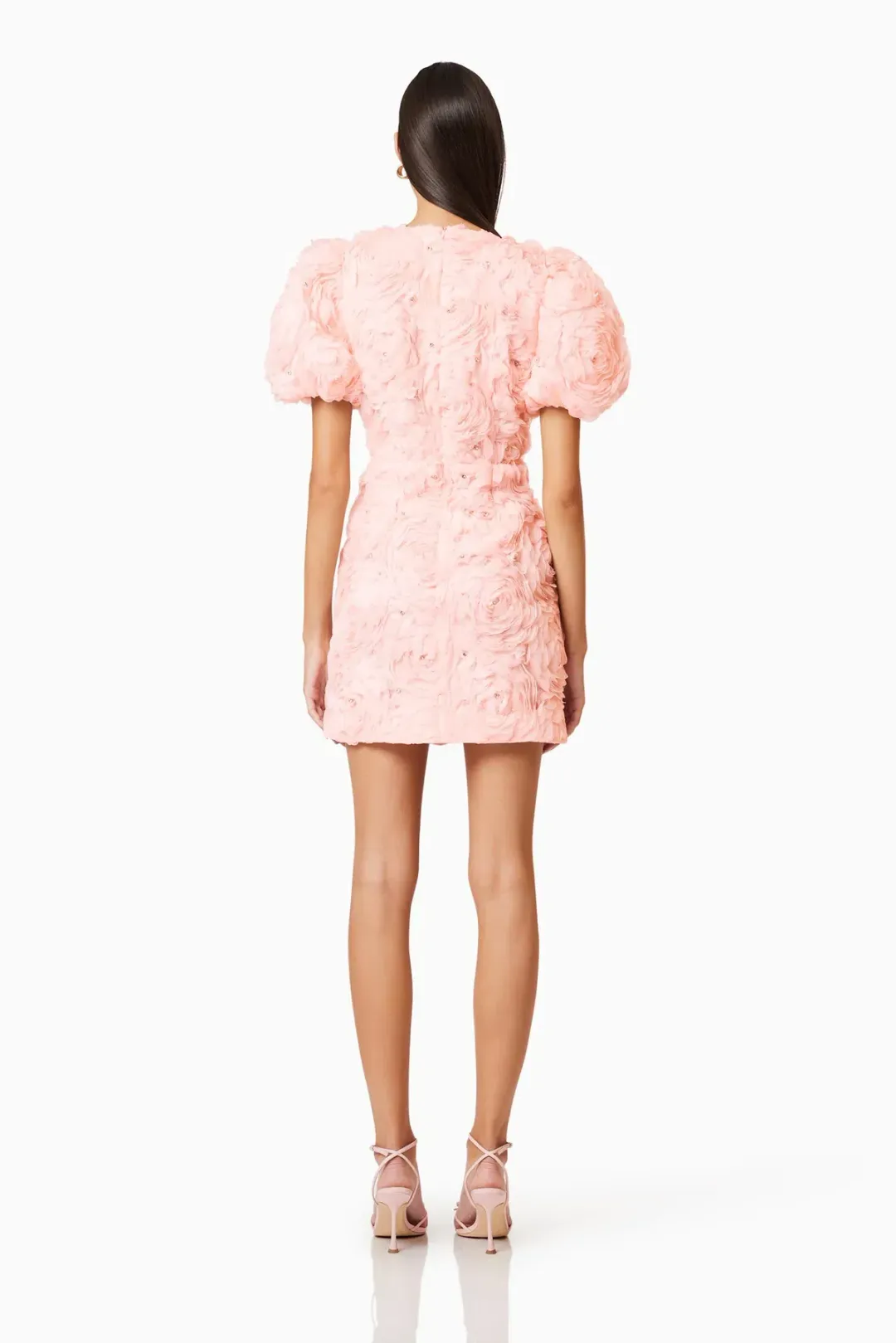 Elliatt Rosella 3D Mini Dress in Pink Size 10 for rent on The Volte - main image