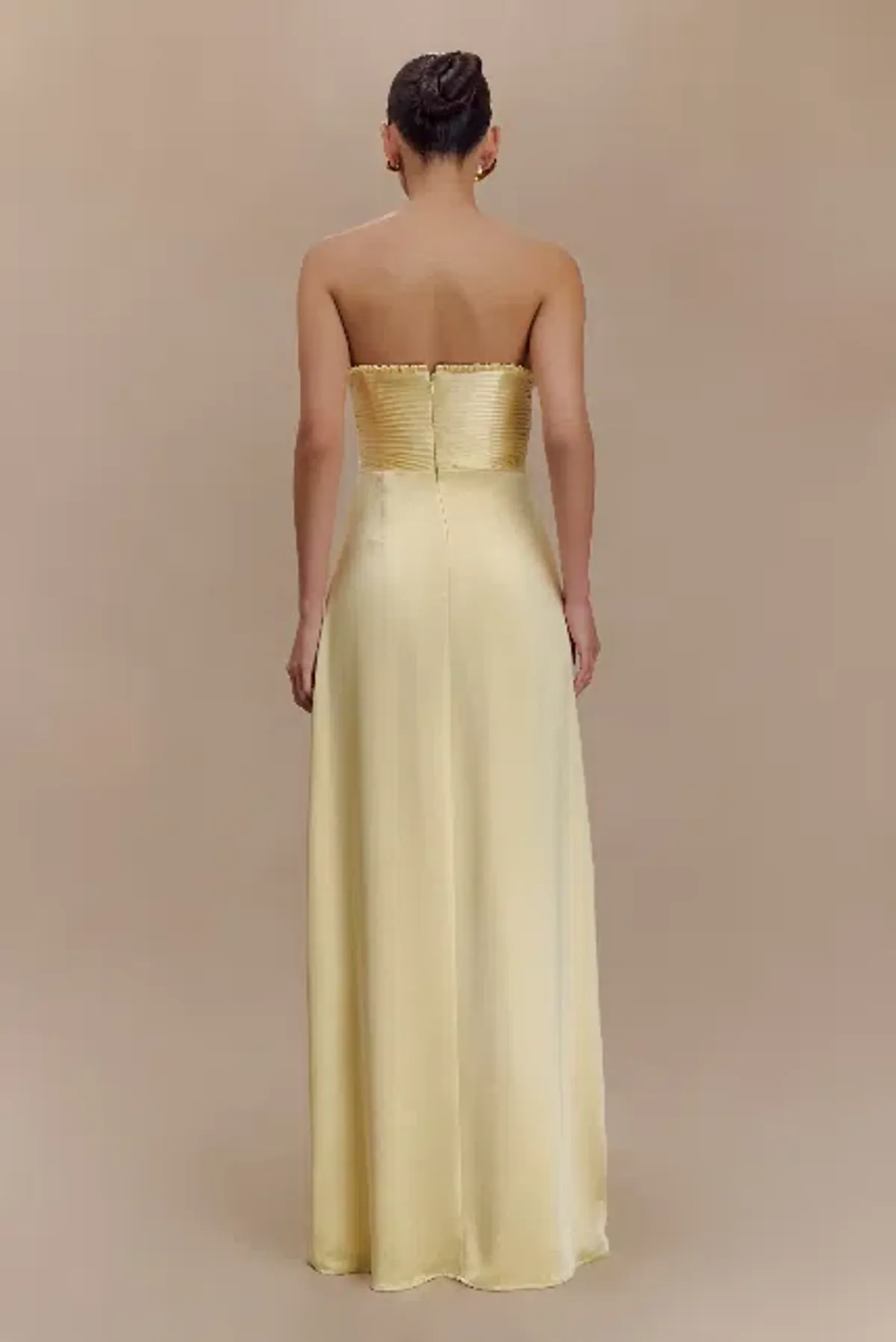 Meshki Larissa Dress Lemon Yellow Size 6 - Image 3