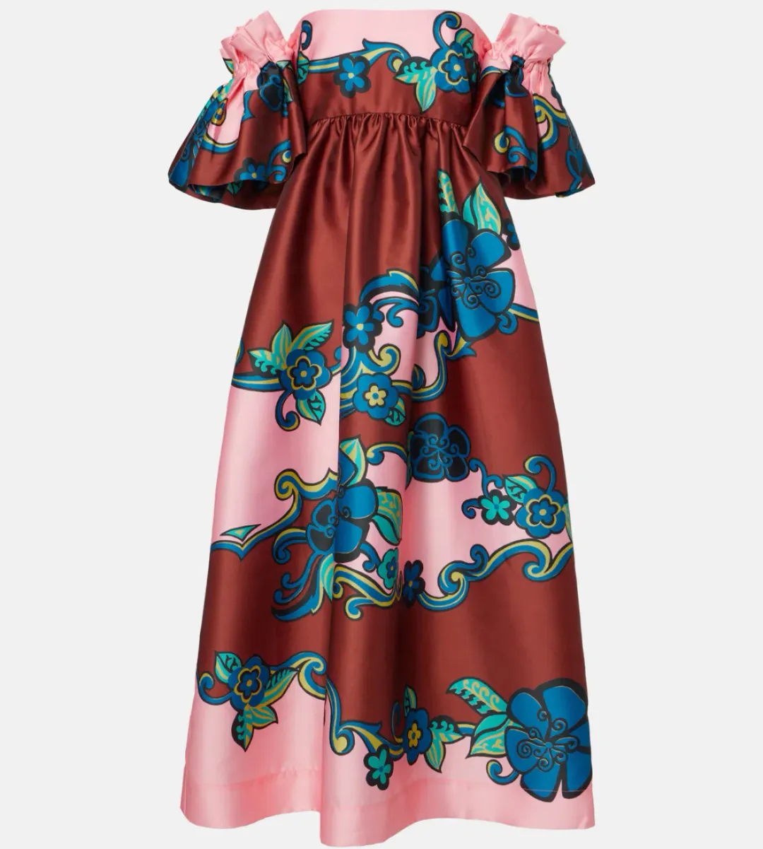 Alemais Azalea Off Shoulder Dress Floral Size AU 10 for rent on The Volte - main image
